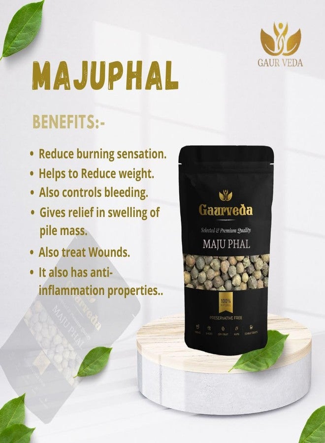 Gaurveda Majuphal - Manjakani - Quercus Infectoria Oliv - Dyer's Oak - Gall Nuts - Pure & Natural (100 Grams) - Image 4